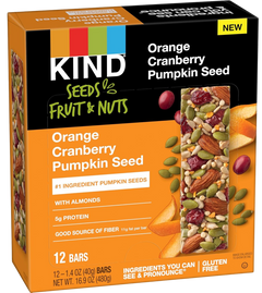 Orange Cranberry Pumpkin Seed Nut Bars (12 CT)