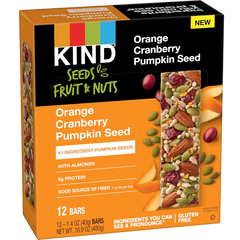 Orange Cranberry Pumpkin Seed Nut Bars (12 CT)