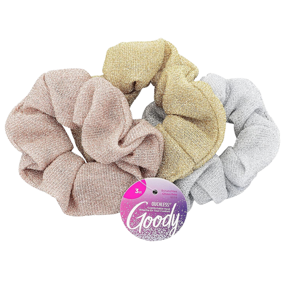 Icy Holiday Scrunchies Assorted Colors (3 CT)
