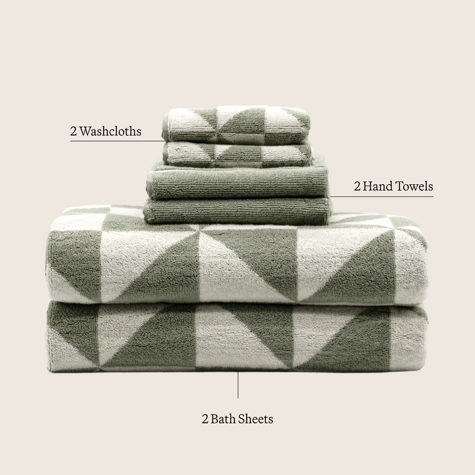 Deia Australian Cotton Washcloths (Set of 4)