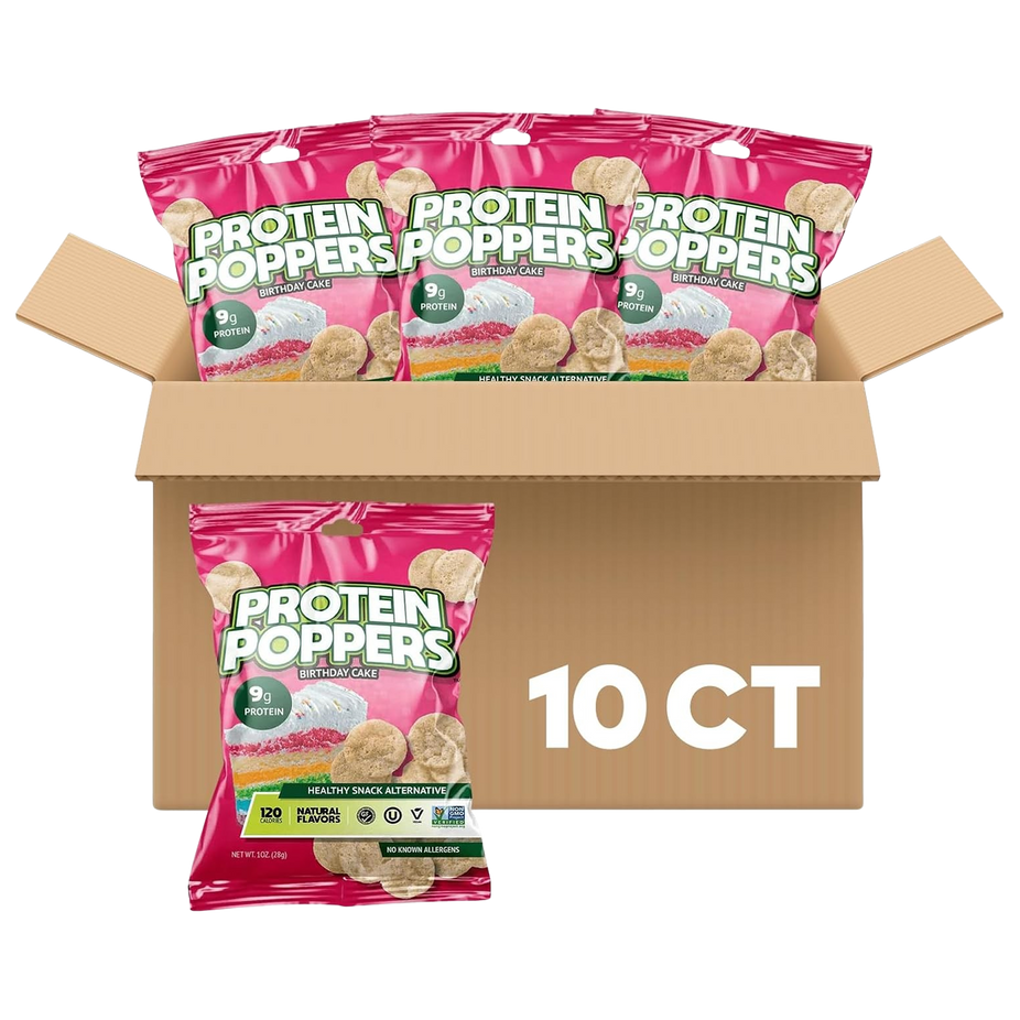 Birthday Cake Protein Poppers (10 Pack)