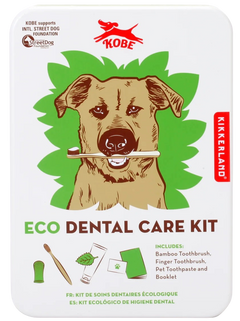 Eco Dental Care Kit - Bamboo Toothbrush, Finger Toothbrush, Pet Toothpaste and Booklet