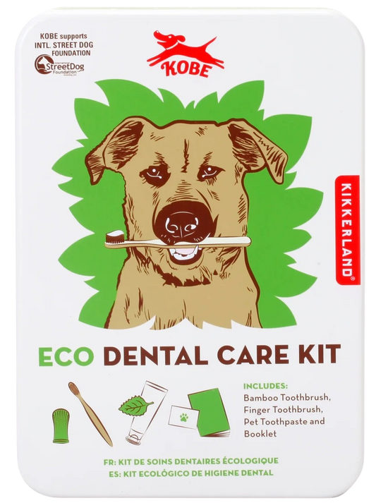 Eco Dental Care Kit - Bamboo Toothbrush, Finger Toothbrush, Pet Toothpaste and Booklet