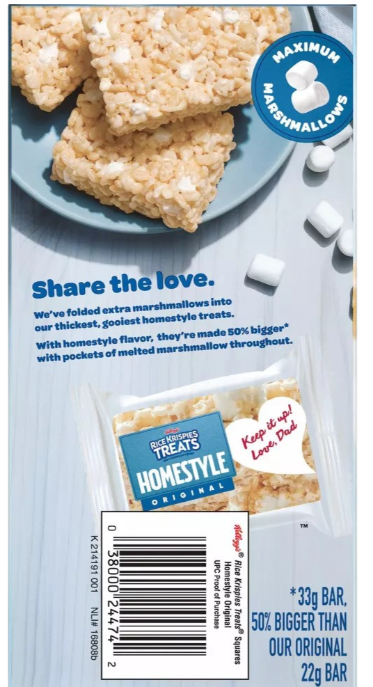 Rice Krispies Treats Original Homestyle Bars (6 CT)