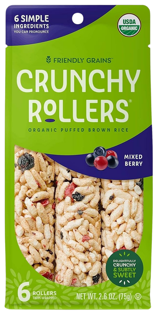 Mixed Berry Crunchy Rice Rollers