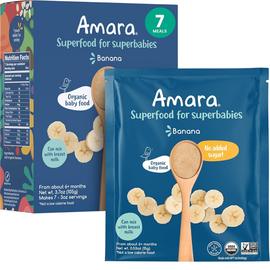 Banana Baby Food (7 Pouches)