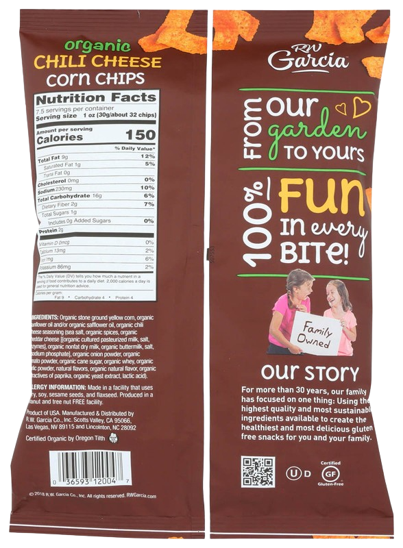 Organic Chili Cheese Corn Chips