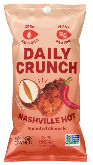 Nashville Hot Sprouted Almonds (8 Packs)