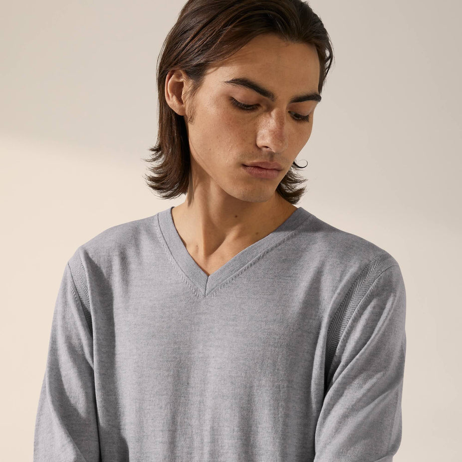 Cole Merino Lightweight V-Neck Sweater