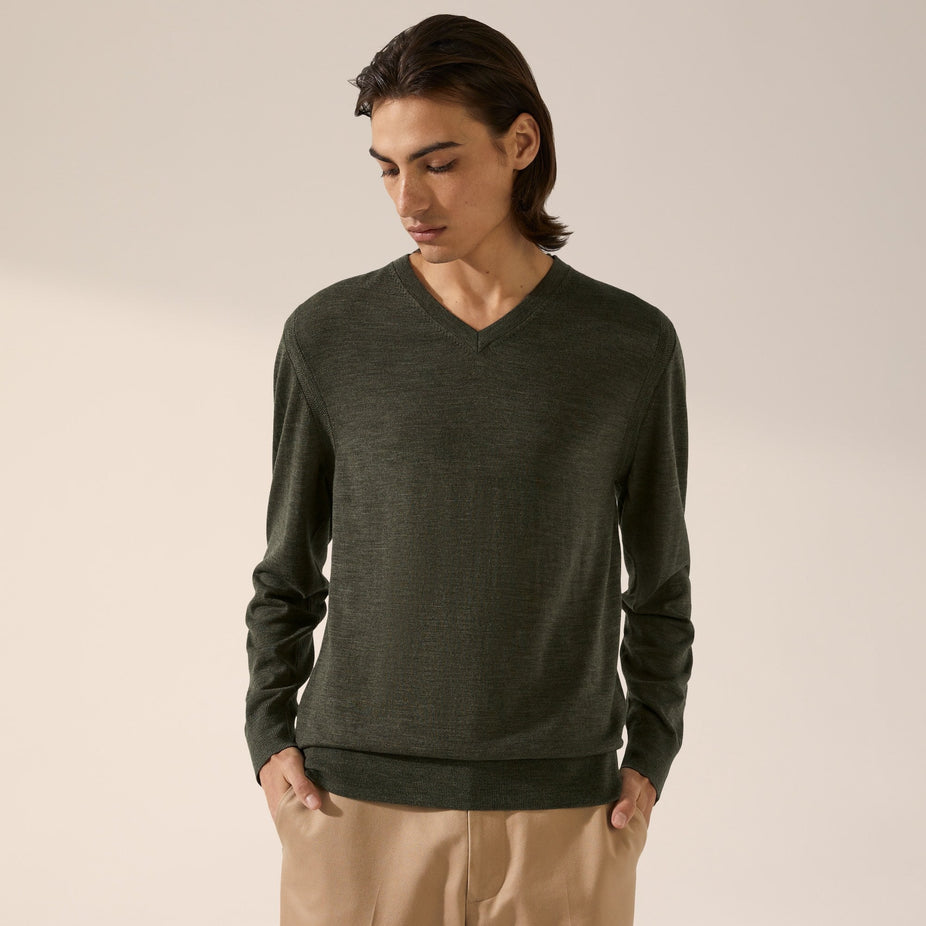 Cole Merino Lightweight V-Neck Sweater