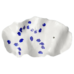 Tracey White and Blue Porcelain Incense Holder