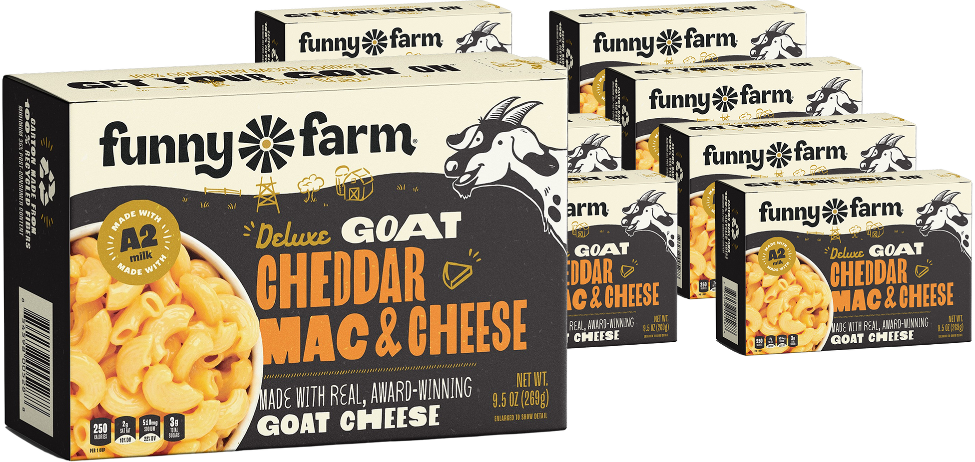Goat Cheese Yellow Cheddar Entree (8 Pack)