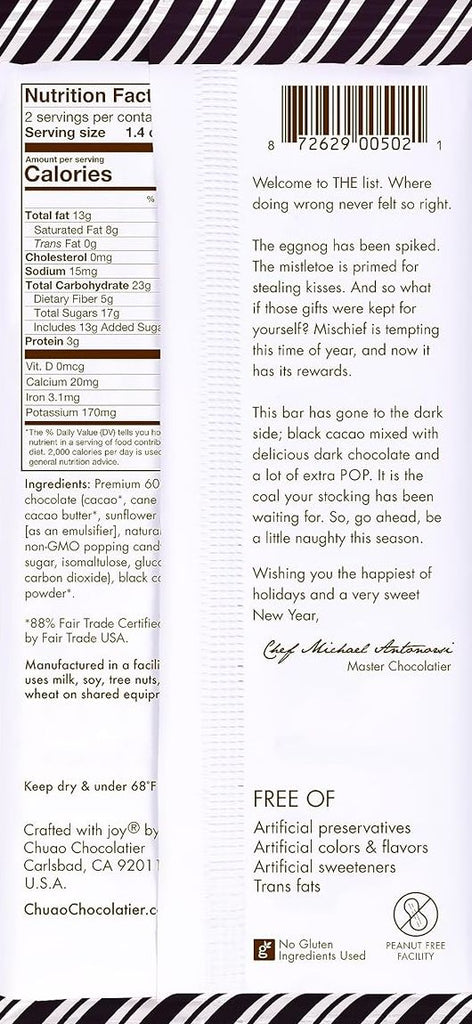 Chuao Chocolatier Exploding Coal Chocolate Bar – Martie