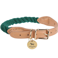 Wander Rope Dog Collar, Green (Large)
