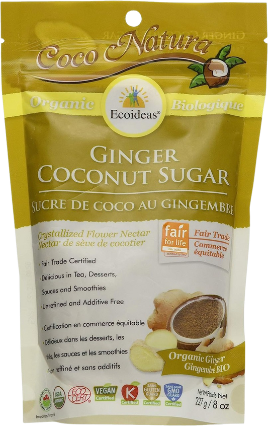 Organic Fair Trade Ginger Coconut Sugar