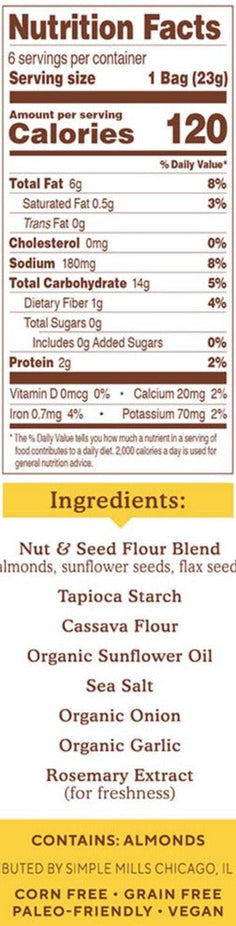 Sea Salt Almond Flour Crackers (6 CT)