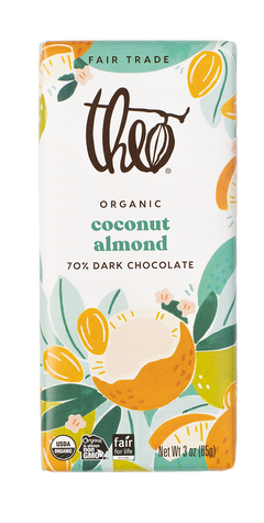 Coconut Almond 70% Dark Chocolate Bar