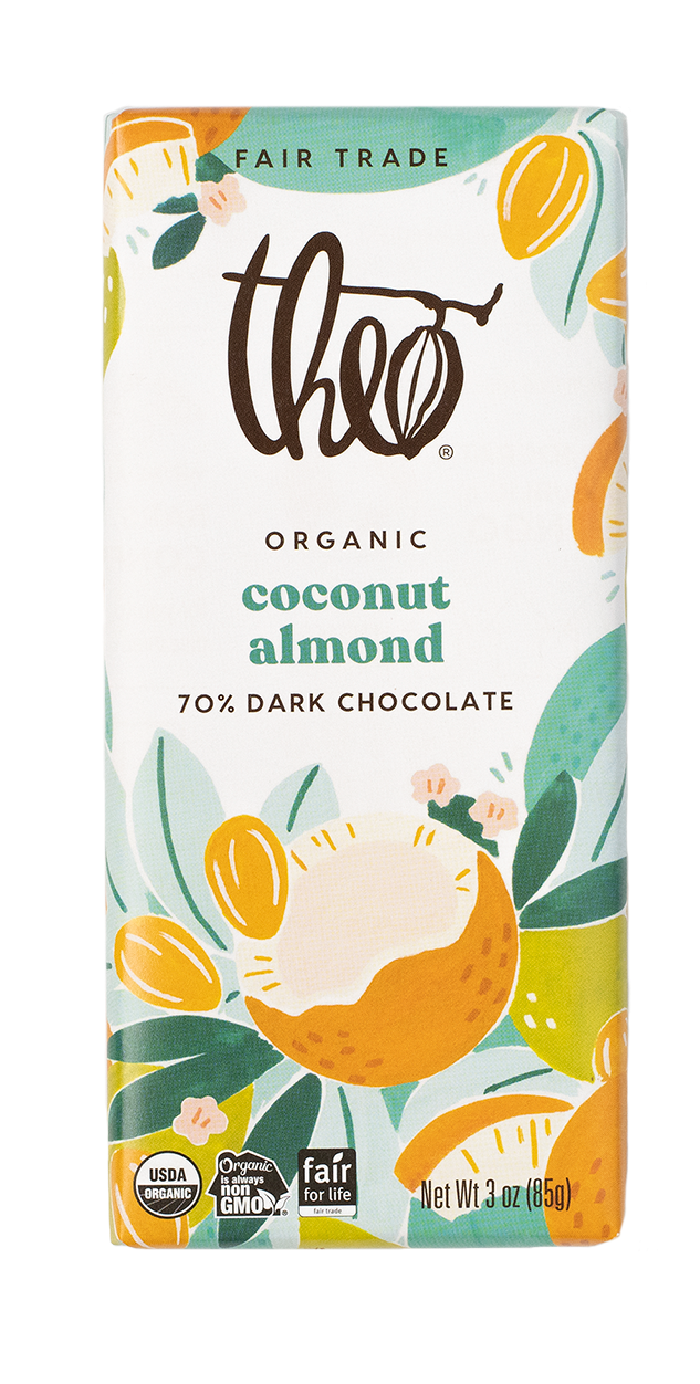 Coconut Almond 70% Dark Chocolate Bar