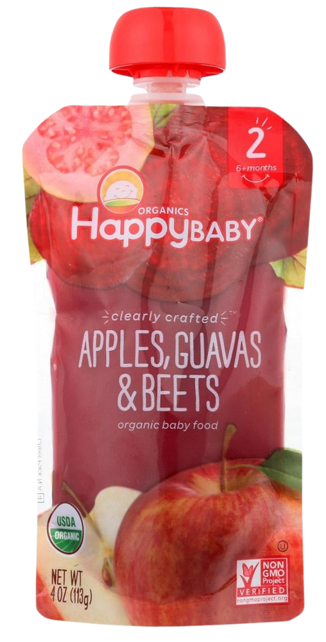 Clearly Crafted Apples Guavas & Beets Baby Food