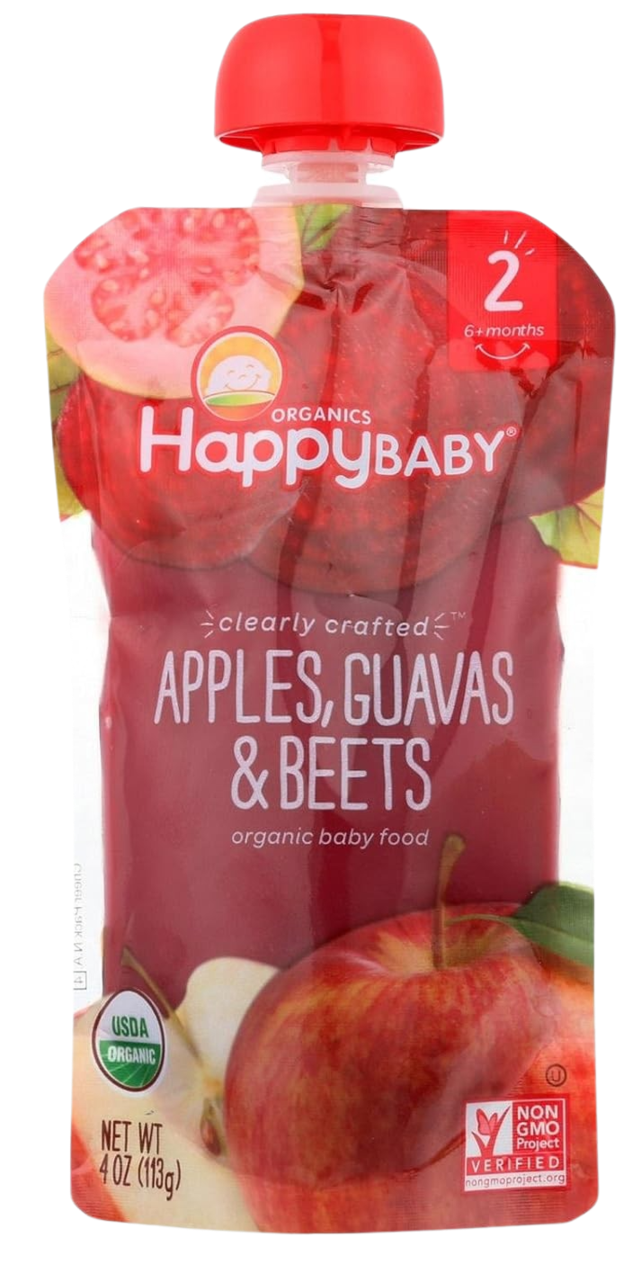 Clearly Crafted Apples Guavas & Beets Baby Food