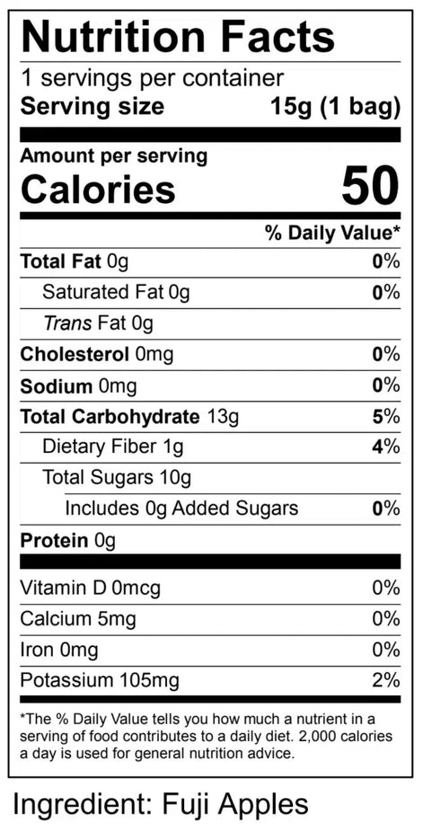 Dried Apple Crispy Fruit
