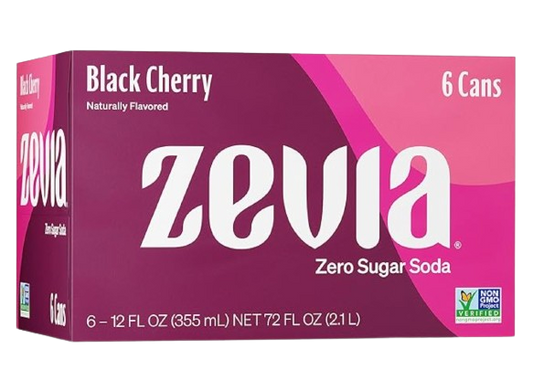 Black Cherry Zero Sugar Soda (6 Pack)