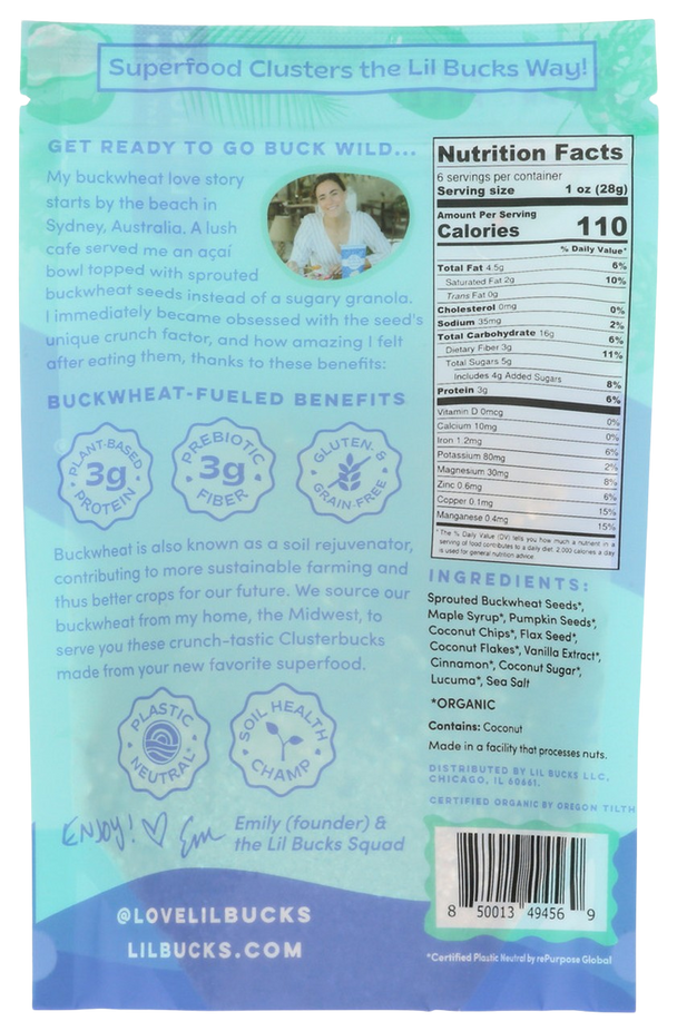 Organic Coconut Maple Clusterbucks