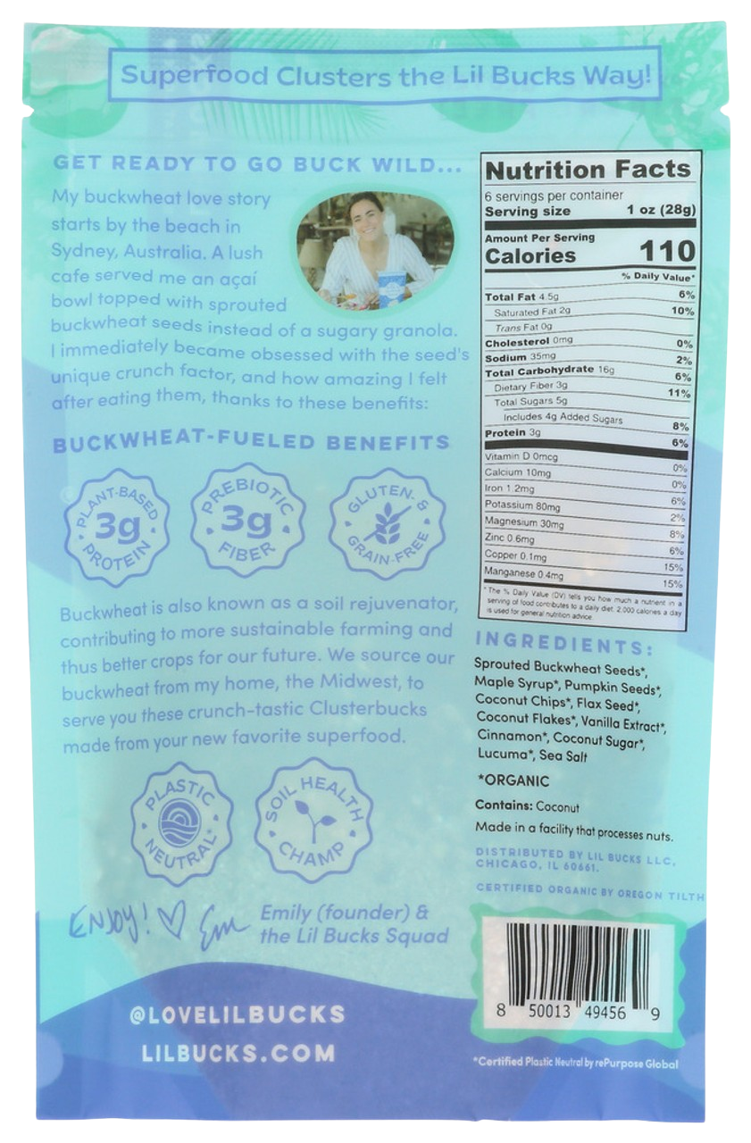 Organic Coconut Maple Clusterbucks