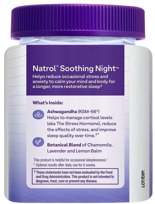 Soothing Night (Bedtime without Melatonin) (50 Gummies)