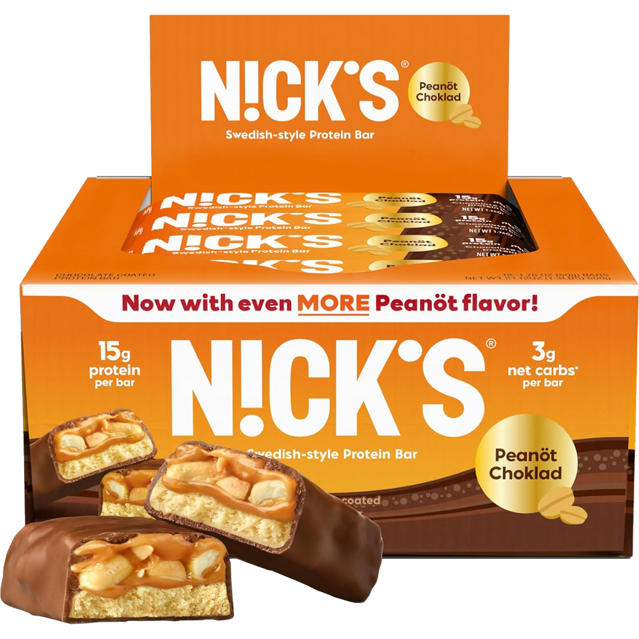Choklad Peanot Protein Bar (12 Pack)