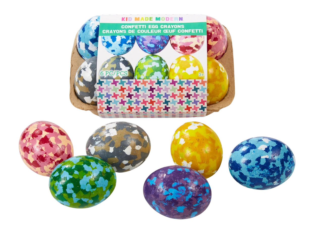 Confetti Egg Crayons (set of 6)