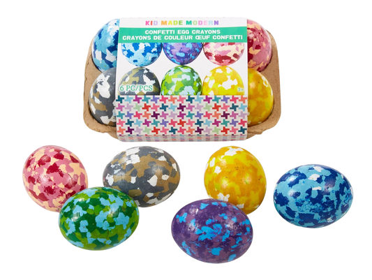 Confetti Egg Crayons (set of 6)