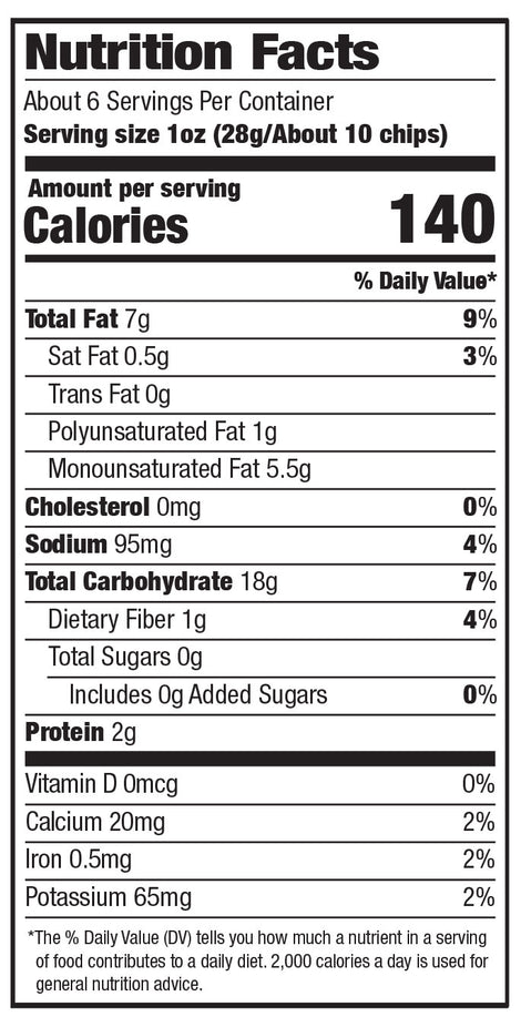 Riceworks Sea Salt Gourmet Rice Snacks nutrition facts label closeup