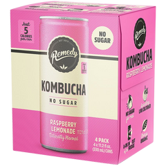 Organic Raspberry Lemonade Kombucha (4 Pack)