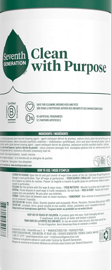Garden Mint Multi-Surface Cleaning Wipes
