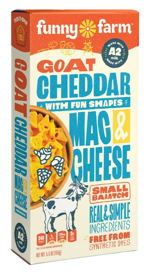 Goat Cheddar with Fun Shapes Mac & Cheese (8 Pack)