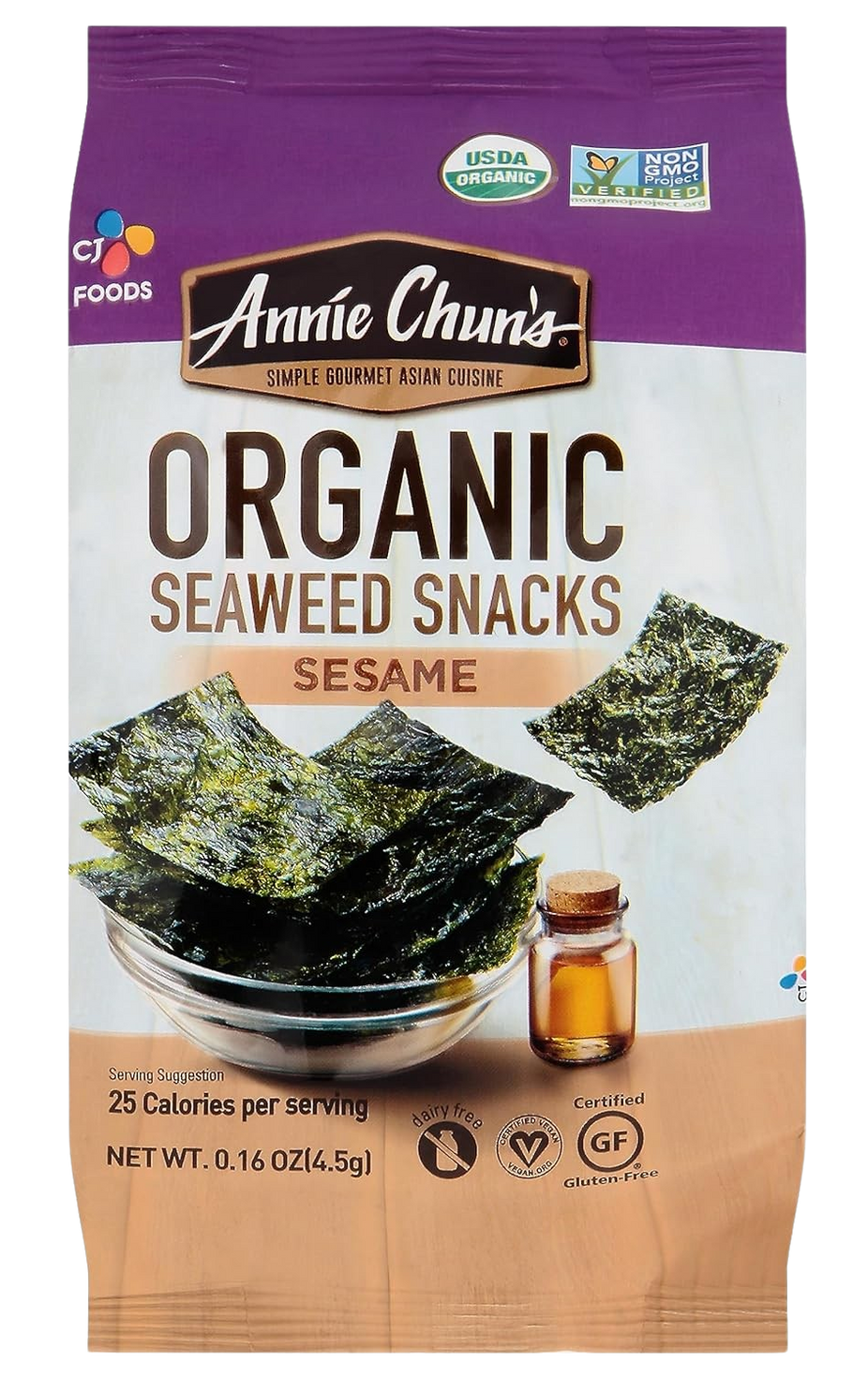Organic Sesame Seaweed (6 Pack)