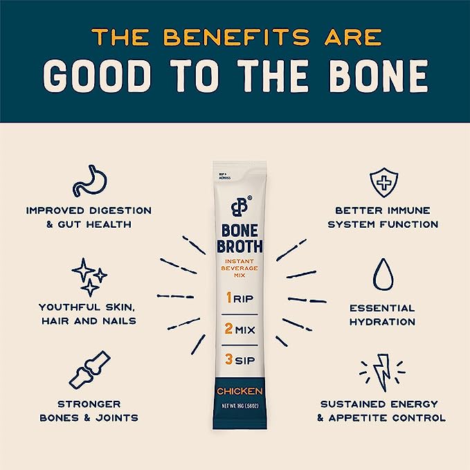 Chicken Bone Broth Instant Beverage Mix (4 CT)