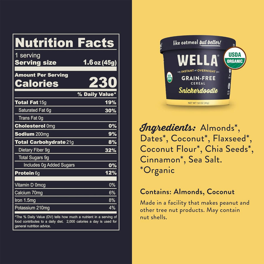 Snickerdoodle Noats Hot Cereal (8 Pack)