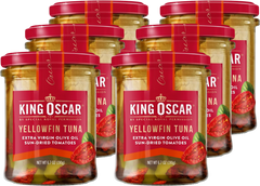 Yellowfin Tuna Fillets in EVOO with Sun-Dried Tomatoes (6 Pack)