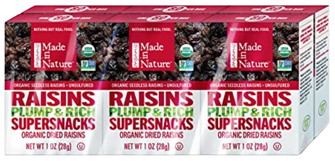 Plump & Rich Organic Raisins (6 Pack)