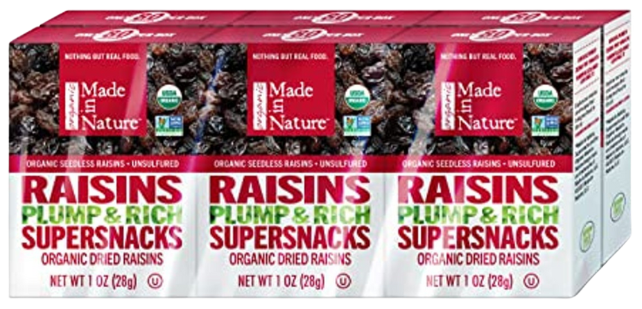 Plump & Rich Organic Raisins (6 Pack)