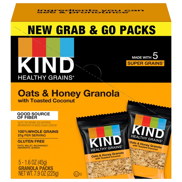 Honey Oat Granola To Go Packs (5 Packs)