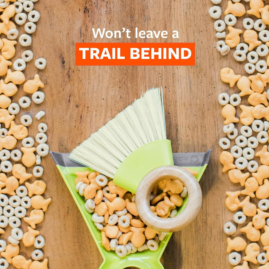 Tiny Team Mini Brush and Dustpan Set - Green