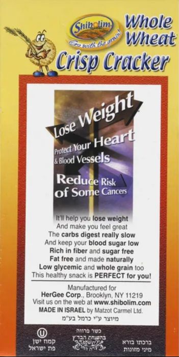 Whole Wheat Crisp Crackers