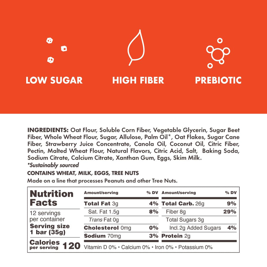 Fruitful - Soft Baked Breakfast Bar - Strawberry (12 CT)