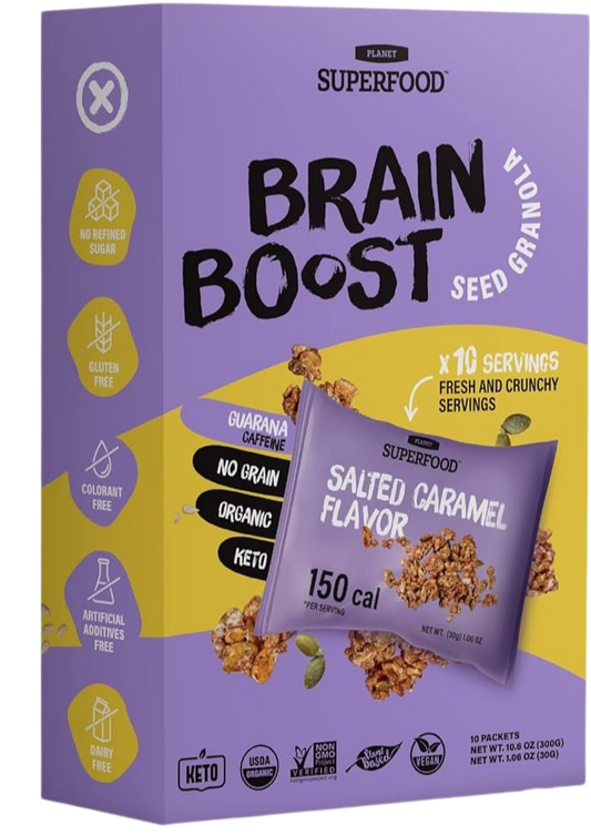 Organic Salted Caramel Flavor Seed Granolas - Brain Boost
