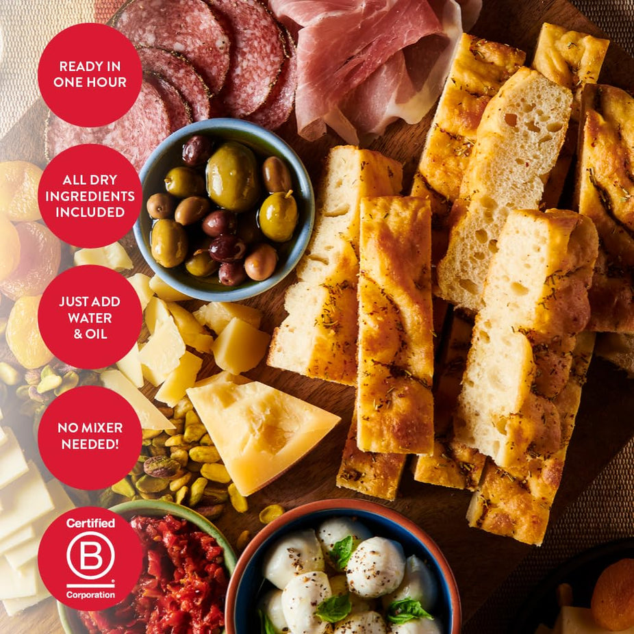 Crisp And Airy Focaccia Mix Kit