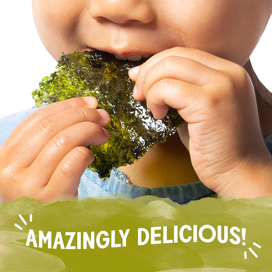 Organic Extra Virgin Olive Oil  Roasted Seaweed (6 Pack)