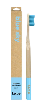 Blue Adult Medium Bamboo Toothbrush